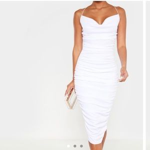 PLT Textured MIDI Dress